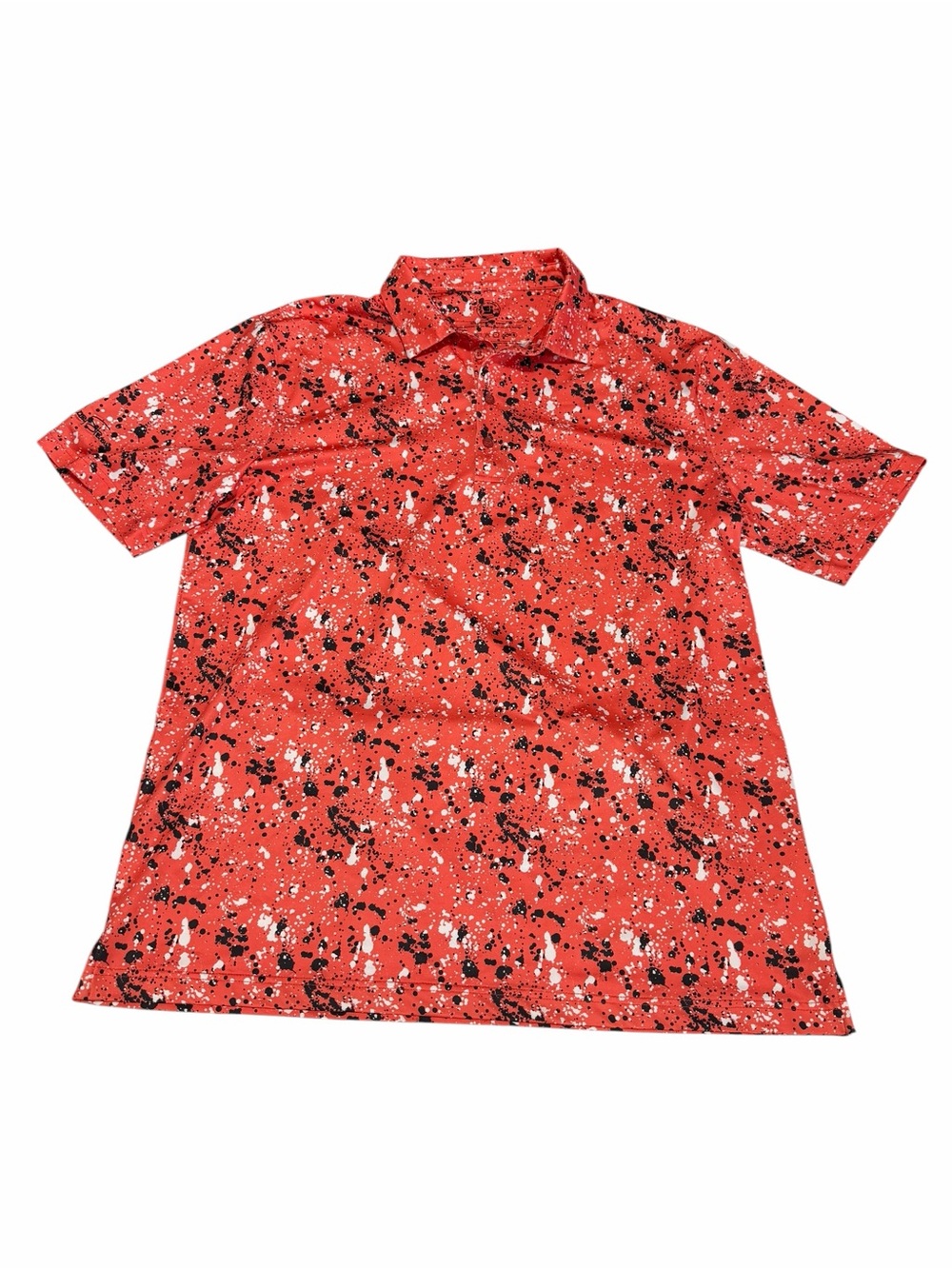 Coby Stevens Men's Splatter Print Performance Golf Polo | XL